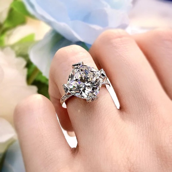 4ct Princess Cut Ring - Picture 3 of 15